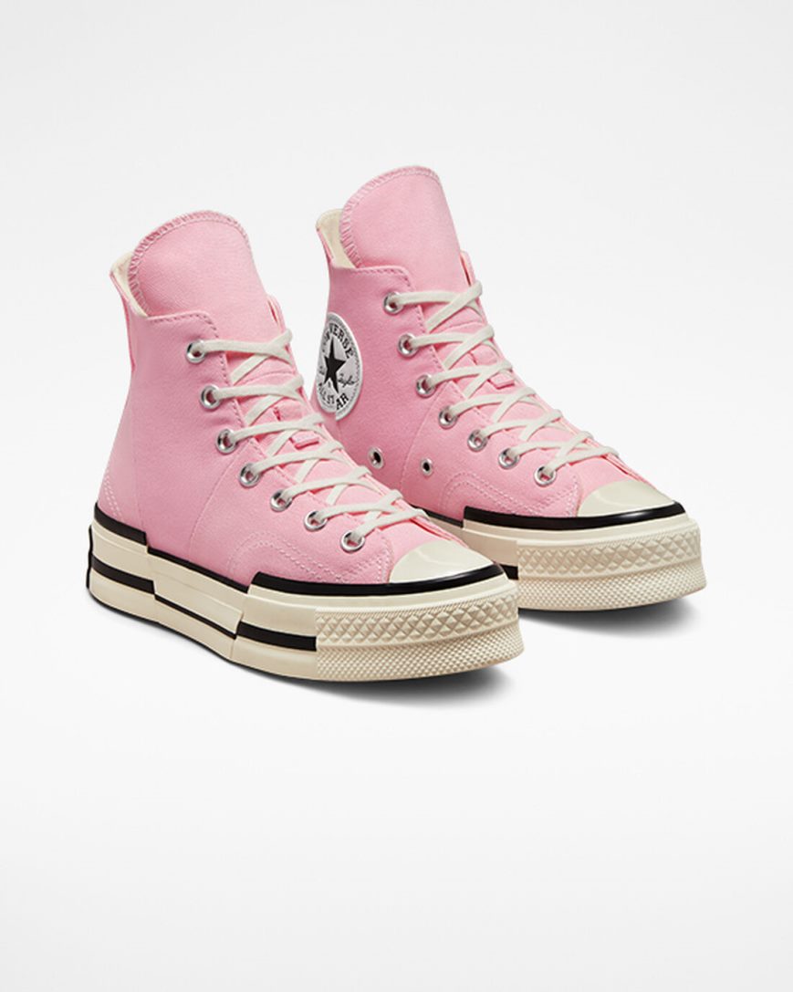 Men's Converse Chuck 70 Plus High Top Shoes Orange Pink | AU 59EC6V